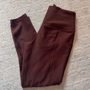 YPB brown/maroon leggings - S Short!